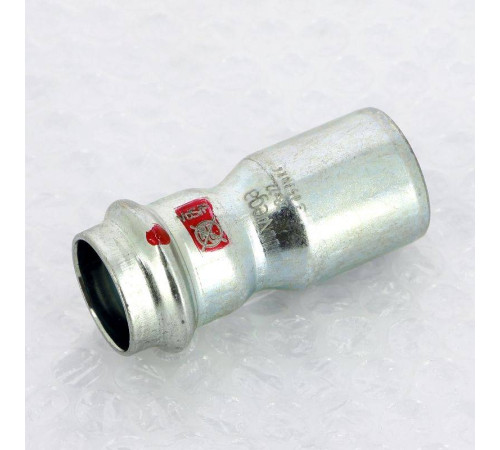 Муфта-вставка пресс из оцинкованной стали Viega Prestabo 28х22 мм 558543