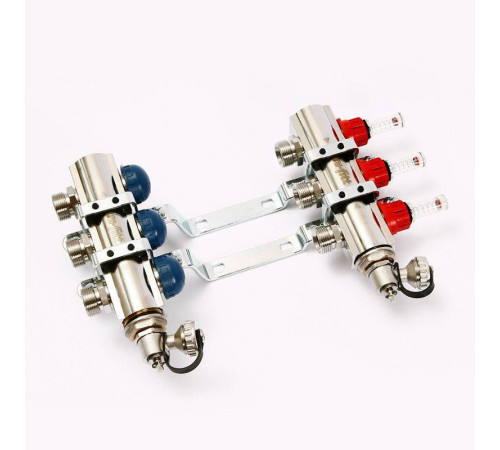 Коллекторная группа Uni-Fitt серия E 1x3/4 EK 3 выхода с расходомерами 440E4303