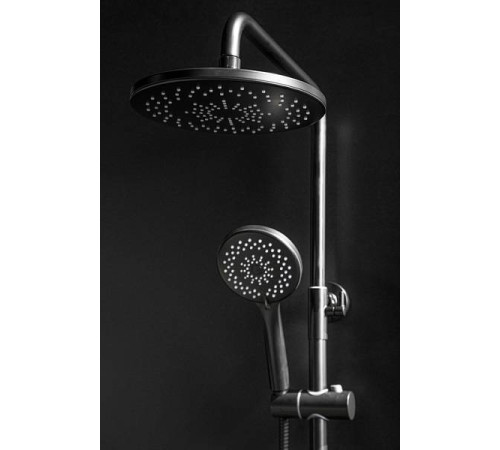 Душевая стойка с верхним душем Boheme Spectre никель браш 458-NB