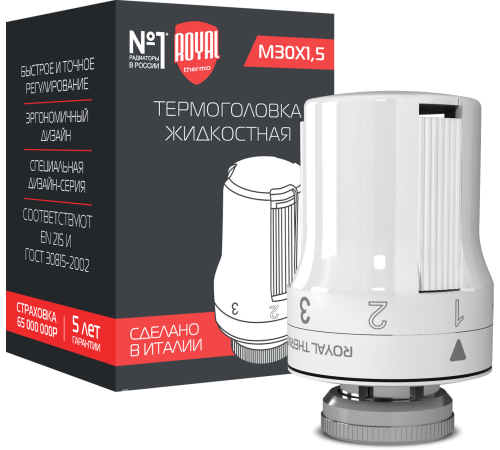 Термоголовка жидкостная Royal Thermo M30x1.5 1050904