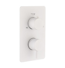 Смеситель термостатический встраиваемый Boheme Cell на 2 потребителя с внутренней частью matt white 135-2-MW