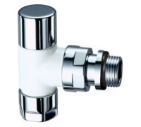 Вентиль запорный угловой FAR TopFAR 1/2 гайка M24x19 EPDM серебро-белая эмаль FL 0129 12P