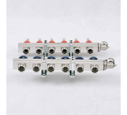 Коллекторная группа Uni-Fitt серия E 1x3/4 EK 6 выходов с расходомерами 440E4306