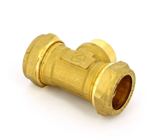 Тройник обжимной с внутренней резьбой Tiemme 28х1/2х28 1000101