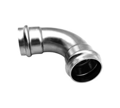 Пресс-угольник 90° Kromwell из нержавеющей стали равнопроходной 42х42 мм KW.SP951004242