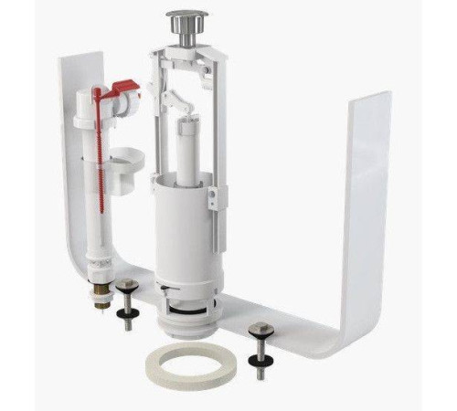 Выпускной комплект Alcaplast со стоп-кнопкой и впускным механизмом A18 1/2 хром SA2000SK 1/2