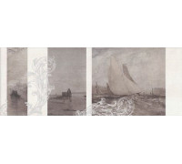 Декор Kerama Marazzi Ньюпорт Корабли коричневый 15х40 см STG/A207/15010