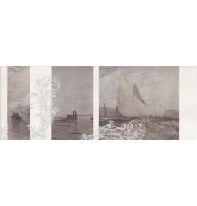 Декор Kerama Marazzi Ньюпорт Корабли коричневый 15х40 см STG/A207/15010