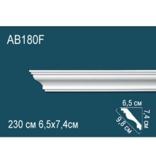 Карниз потолочный Perfect AB180F гибкий полиуретановый 250x250x2000 мм AB180F