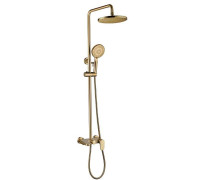 Душевая стойка с верхним душем Boheme Spectre бронза матовая 458-BR