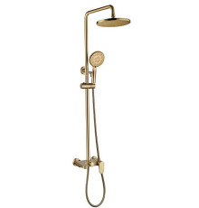 Душевая стойка с верхним душем Boheme Spectre бронза матовая 458-BR