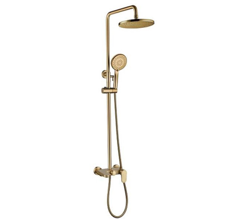 Душевая стойка с верхним душем Boheme Spectre бронза матовая 458-BR