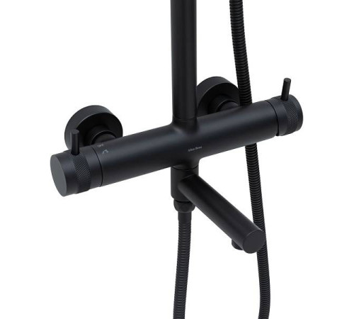 Душевая стойка Allen Brau Priority с изливом 27.7x50.9x123.2 см черный матовый 5.31A10-31