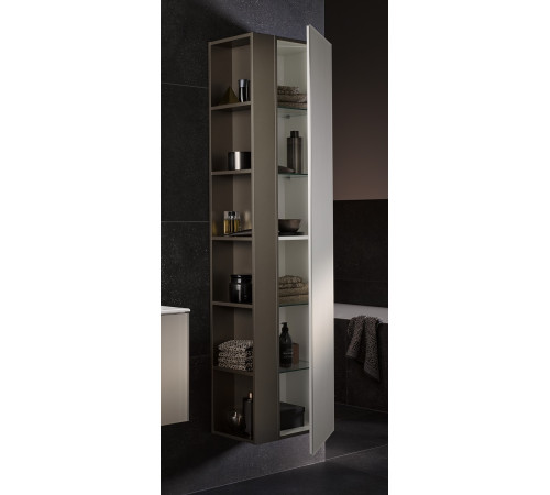 Шкаф-пенал Keuco Plan 300х480х1750 мм петли справа инокс/петроль 32931 290002