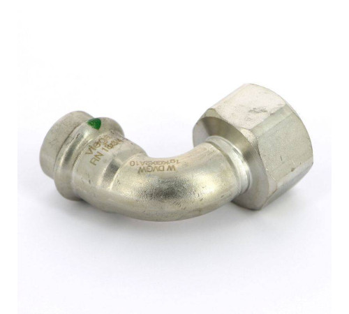 Угольник переходной Viega Sanpress Inox 90° 18х3/4 пресс-В нержавеющая сталь 437107