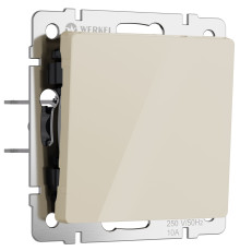 Выключатель одноклавишный (айвори акрил) W1110043