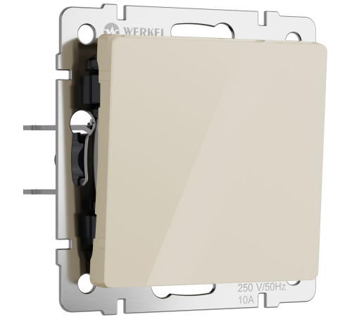 Выключатель одноклавишный (айвори акрил) W1110043