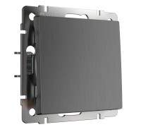 Выключатель одноклавишный (графит рифленый) W1110004