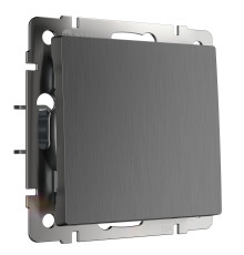 Выключатель одноклавишный (графит рифленый) W1110004