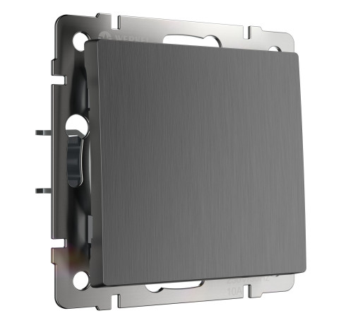 Выключатель одноклавишный (графит рифленый) W1110004