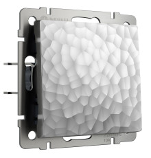 Выключатель одноклавишный (Hammaer серебряный) W1210006