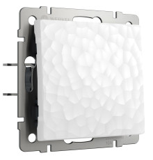 Выключатель одноклавишный (Hammer белый) W1210001