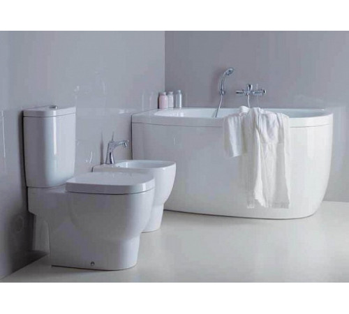 Унитаз напольный Laufen Mimo горизонтальный выпуск белый 8.2355.6.000.000.1