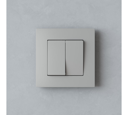 W0012917/ Рамка на 1 пост Slab (дымчатый софт) W0012917