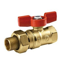 Кран шаровой Giacomini R259 1 ВР-НР с полусгоном бабочка R259X007