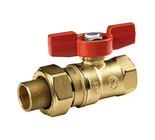 Кран шаровой Giacomini R259 1 ВР-НР с полусгоном бабочка R259X007