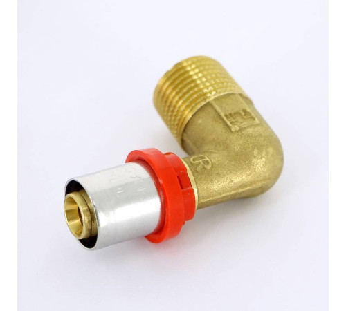 Угольник 90° пресс с наружной резьбой Tiemme 16x1/2 1650010