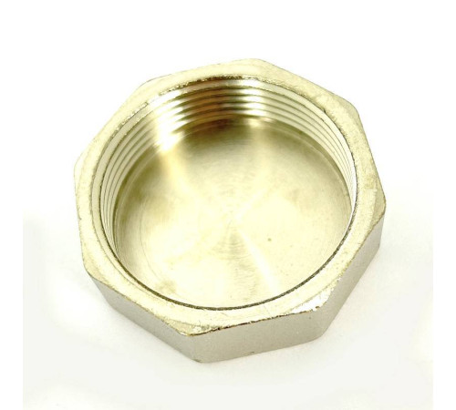 Заглушка латунная LD Pride 1 1/2 ВР никелированная 67.504.40