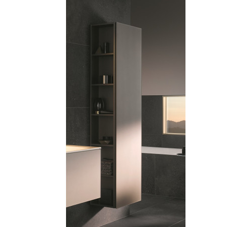 Шкаф-пенал Keuco Plan 300х480х1750 мм петли справа инокс/петроль 32931 290002