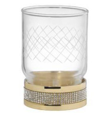 Стакан для зубных щеток настольный Boheme Royal Cristal золото 10931-G-B