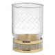 Стакан для зубных щеток настольный Boheme Royal Cristal золото 10931-G-B