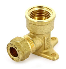 Водорозетка обжимная Tiemme 10x1/2 ВР латунь 1100065