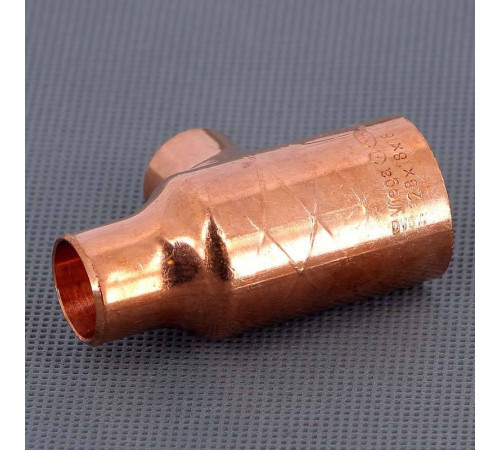 Тройник медный под пайку Viega 28х18х18 мм 114947