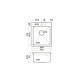 Кухонная мойка Omoikiri Akisame 41-LG нержавеющая сталь 41x51 см светлое золото 4973080