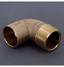 Угол 90° бронзовый Viega пайка-НР 28х1 149970