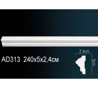 Молдинг Perfection AD313 полиуретановый 21х11х2000 мм AD313
