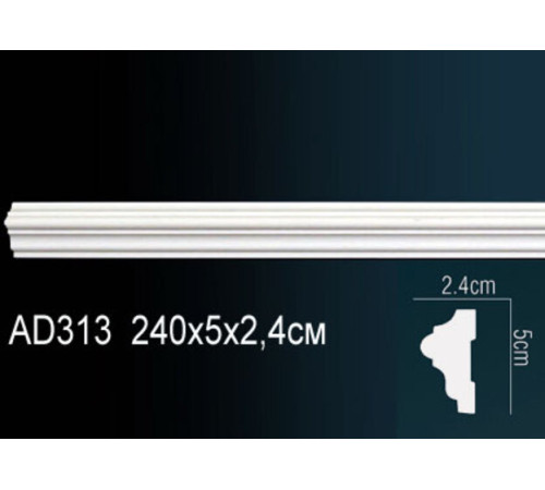 Молдинг Perfection AD313 полиуретановый 21х11х2000 мм AD313