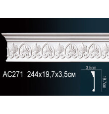 Молдинг для стен Perfect AC271 из полиуретана 2000х20х10 мм AC271