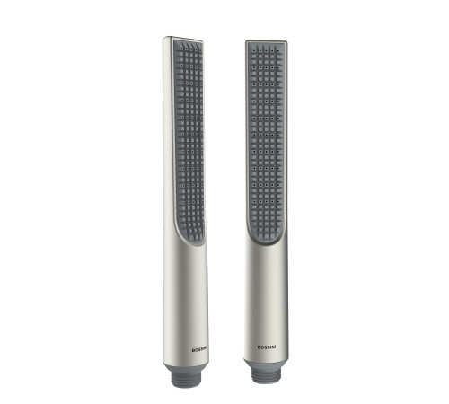 Внешняя часть смесителя для ванны BOSSINI Apice с изливом и душевым набором никель шлифованный Z00555.094