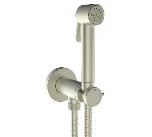 Гигиенический душ со смесителем Bossini Paloma Brass шлифованный никель E37005B.094