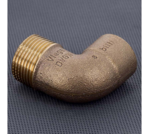 Угол 90° бронзовый Viega пайка-НР 28х1 149970