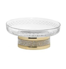 Мыльница настольная Boheme Royal Cristal золото 10930-G