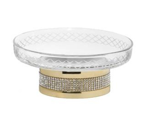 Мыльница настольная Boheme Royal Cristal золото 10930-G