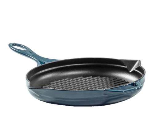 Сковорода-гриль чугунная Hosseven HS Y GTV 28 BLUE 28 см А758028