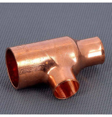 Тройник медный под пайку Viega 28х18х18 мм 114947