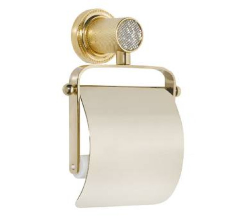 Держатель для туалетной бумаги подвесной Boheme Royal Cristal золото 10921-G-B